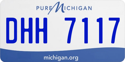 MI license plate DHH7117