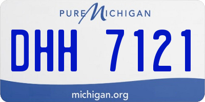 MI license plate DHH7121