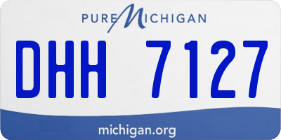 MI license plate DHH7127