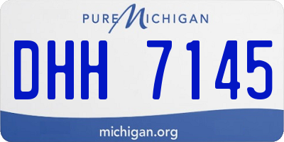 MI license plate DHH7145