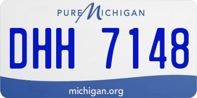 MI license plate DHH7148