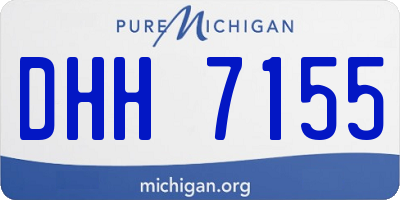 MI license plate DHH7155