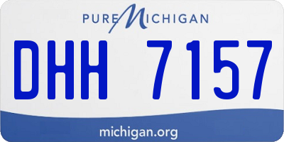 MI license plate DHH7157