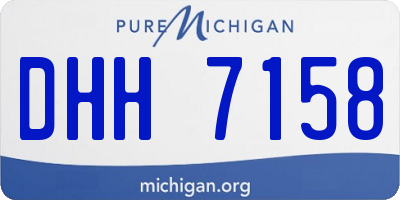 MI license plate DHH7158
