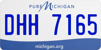 MI license plate DHH7165