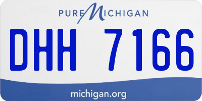 MI license plate DHH7166