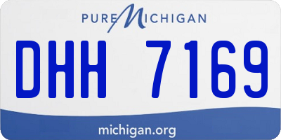 MI license plate DHH7169