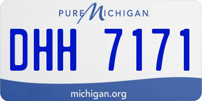 MI license plate DHH7171