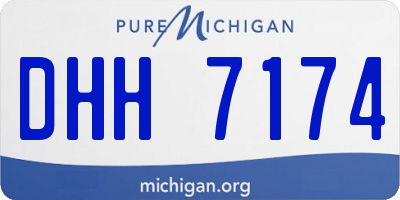 MI license plate DHH7174