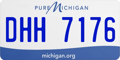 MI license plate DHH7176