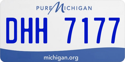 MI license plate DHH7177