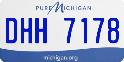 MI license plate DHH7178