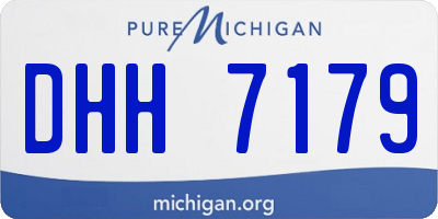 MI license plate DHH7179