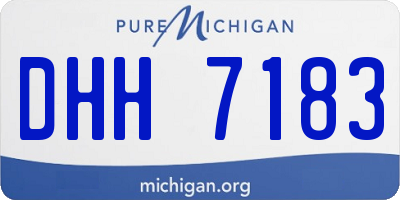 MI license plate DHH7183
