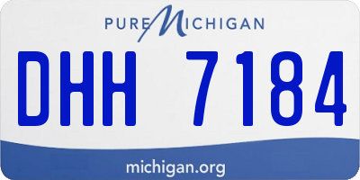 MI license plate DHH7184