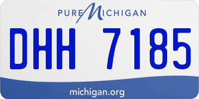 MI license plate DHH7185