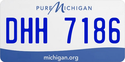 MI license plate DHH7186