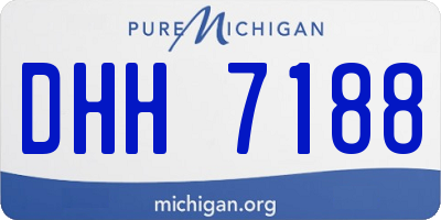 MI license plate DHH7188