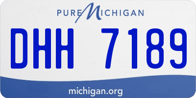 MI license plate DHH7189