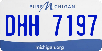 MI license plate DHH7197