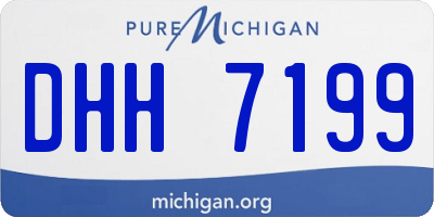 MI license plate DHH7199