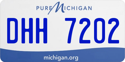MI license plate DHH7202
