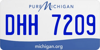 MI license plate DHH7209