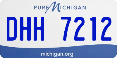 MI license plate DHH7212