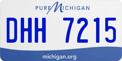 MI license plate DHH7215
