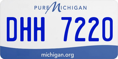 MI license plate DHH7220