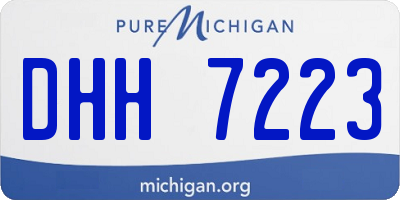 MI license plate DHH7223