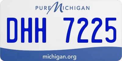 MI license plate DHH7225