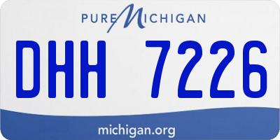 MI license plate DHH7226