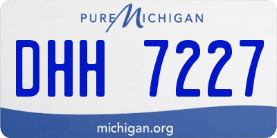 MI license plate DHH7227