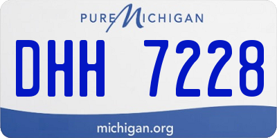 MI license plate DHH7228