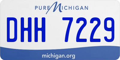 MI license plate DHH7229
