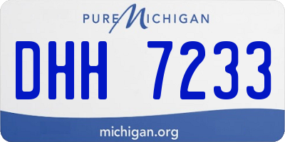 MI license plate DHH7233