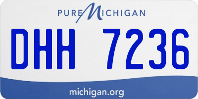 MI license plate DHH7236