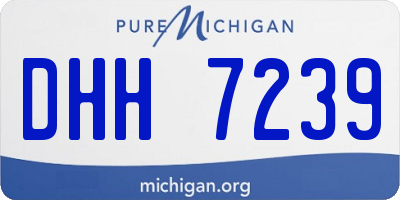 MI license plate DHH7239