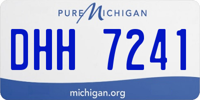 MI license plate DHH7241