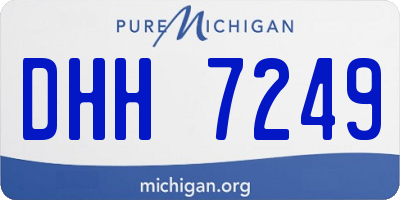 MI license plate DHH7249