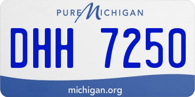 MI license plate DHH7250