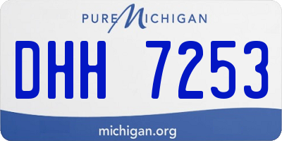 MI license plate DHH7253