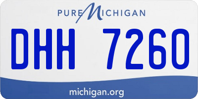 MI license plate DHH7260
