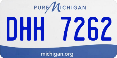 MI license plate DHH7262