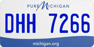 MI license plate DHH7266