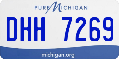 MI license plate DHH7269