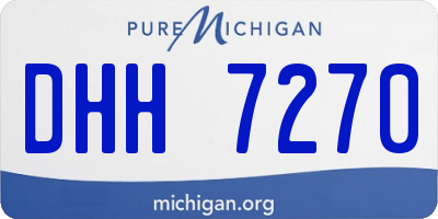 MI license plate DHH7270