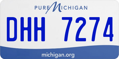 MI license plate DHH7274