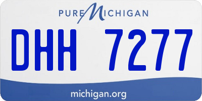 MI license plate DHH7277